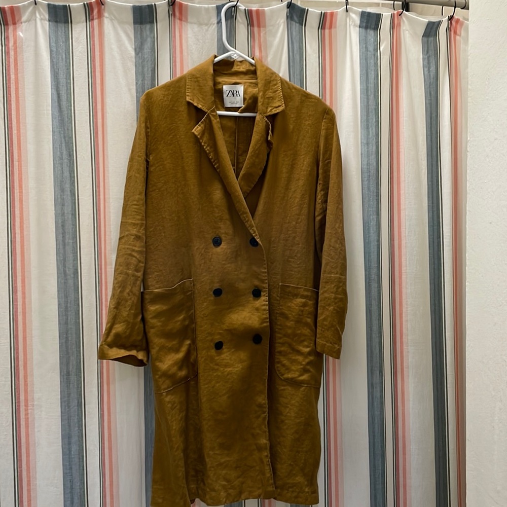 Zara small linen blouse dress/light jacket